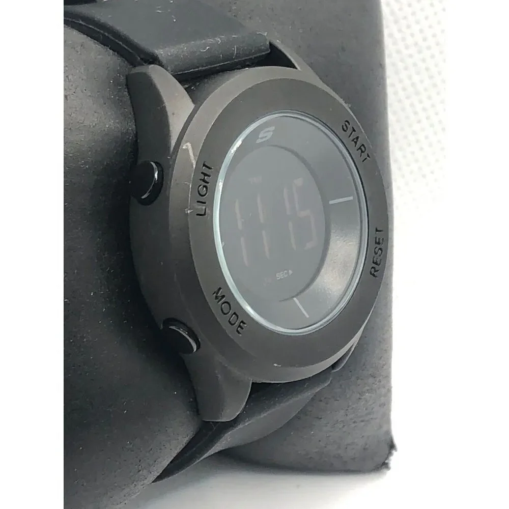 Skechers SR6126 Unisex Black Resin Digital Black Dial Quartz Wrist Watch OP313